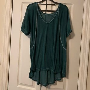 Free People We The Free S Teal Tee